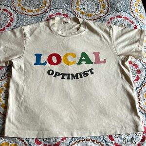 Madhappy Cream 'Local Optimist' Tee